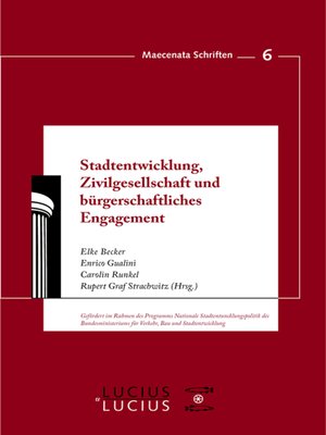 cover image of Stadtentwicklung, Zivilgesellschaft und bürgerschaftliches Engagement